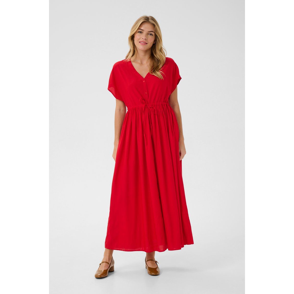 Feminines Maxikleid mit Tunnelzug