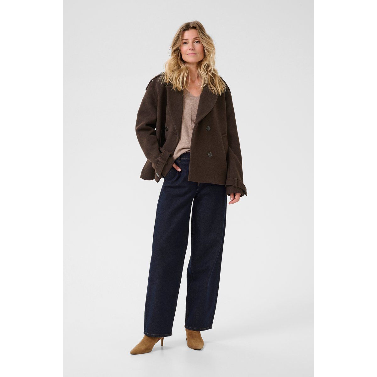 Doppelreihiger Wollblazer im Loose Fit