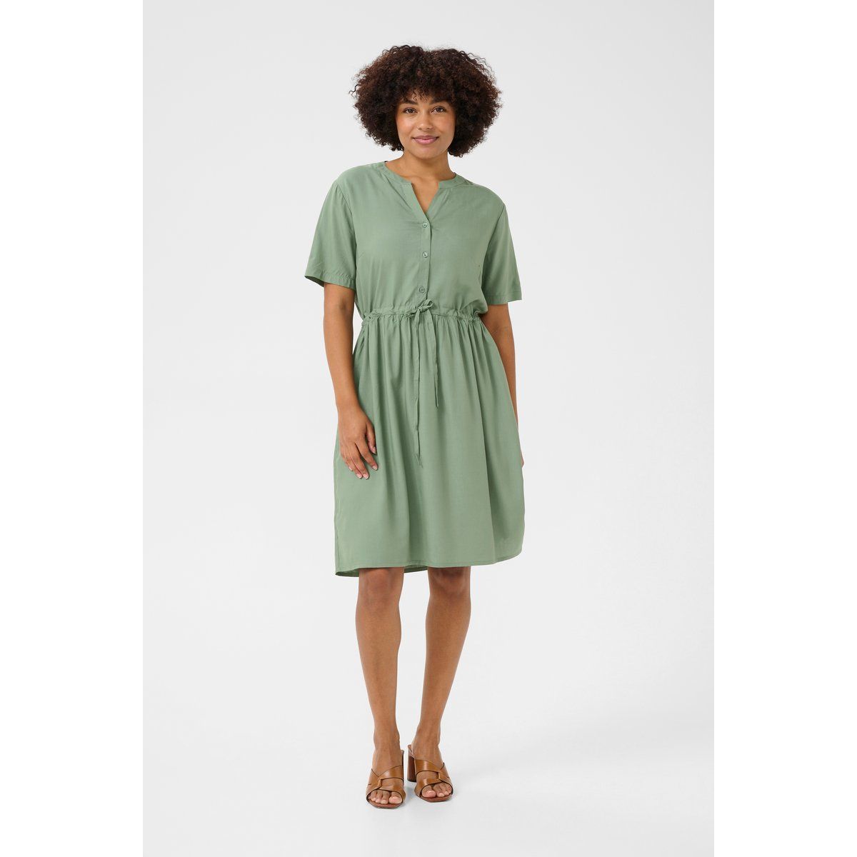 EcoVero Kleid mit Taillenzug