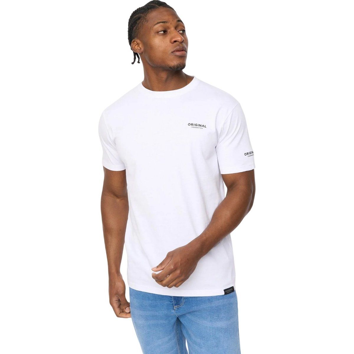 Klassisches Logo-Print Rundhals-T-Shirt