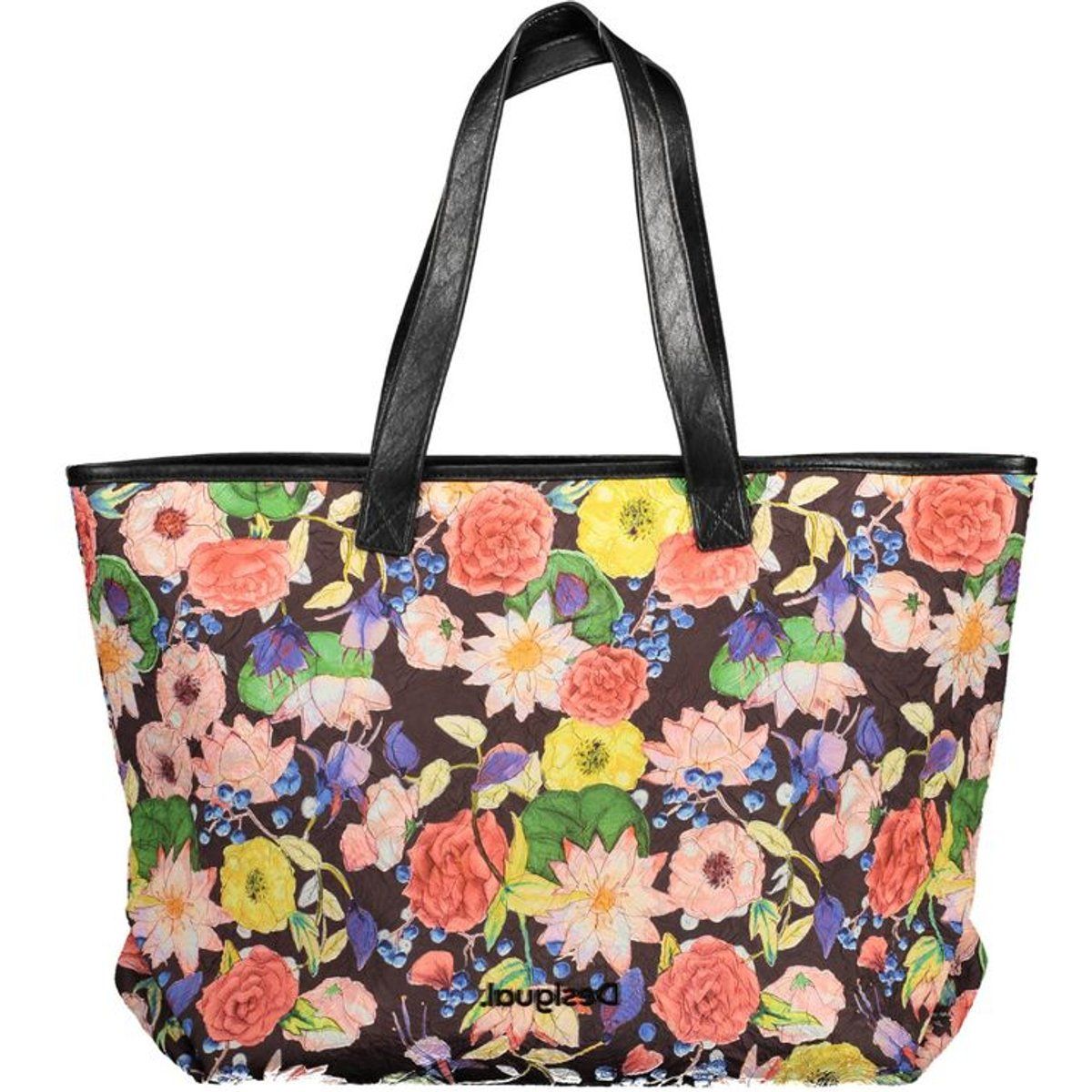 Große Tragetasche mit Blumenmuster