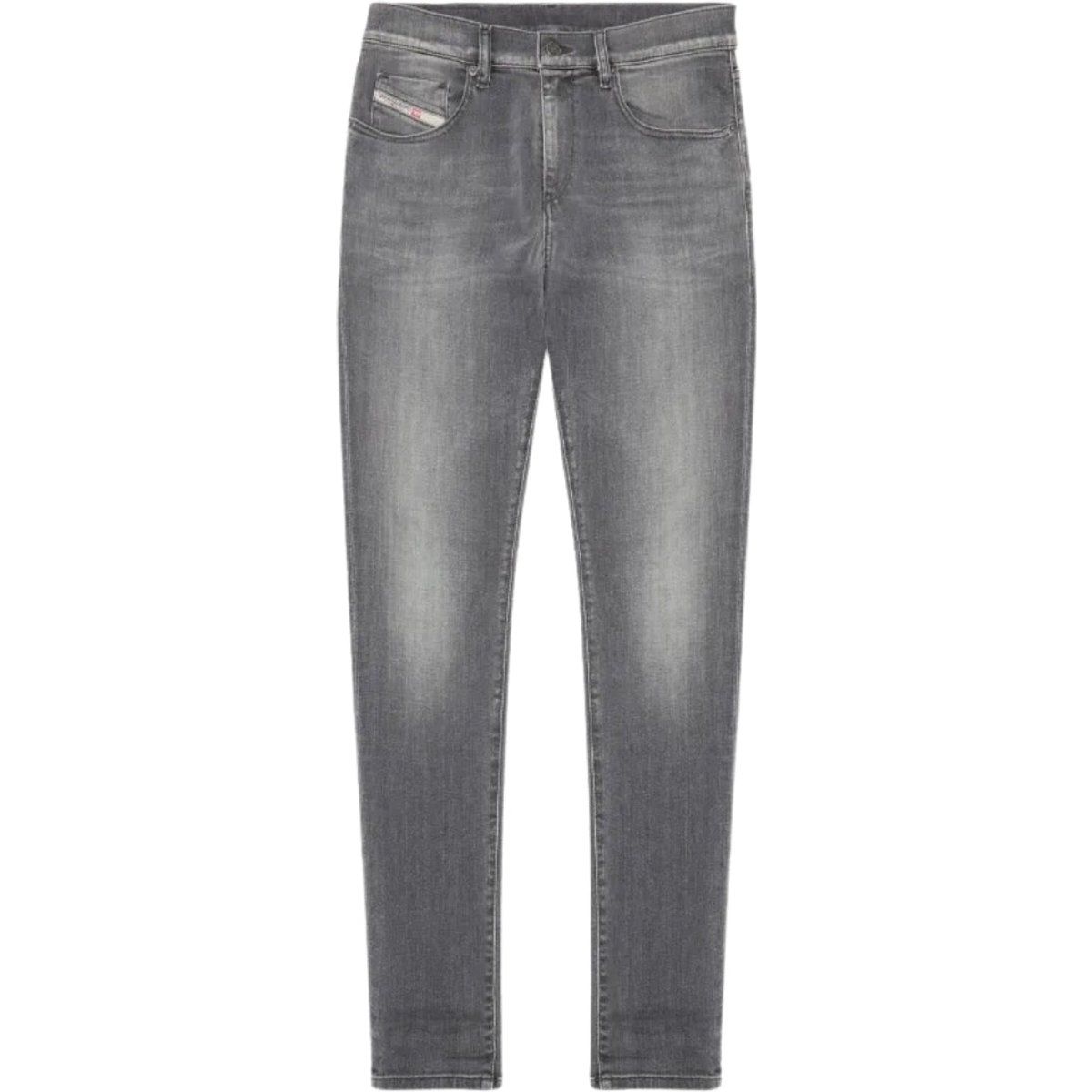 Schmal geschnittene D-Strukt Jeans