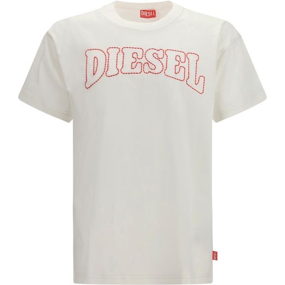 T-Shirt mit Logo-Stickerei