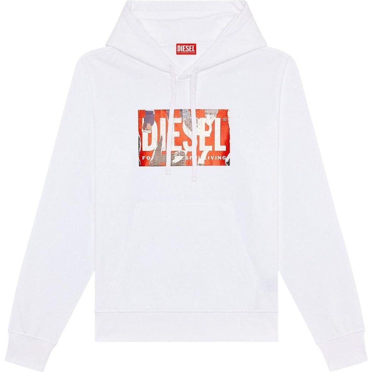 Pullover mit Distressed-Logo-Grafik