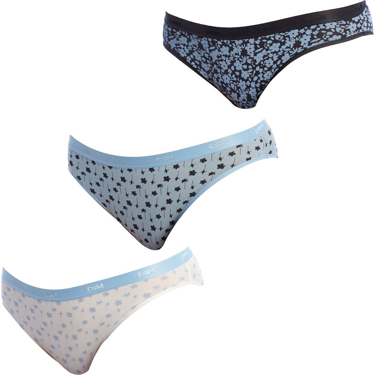 Set aus floralen Baumwollslips