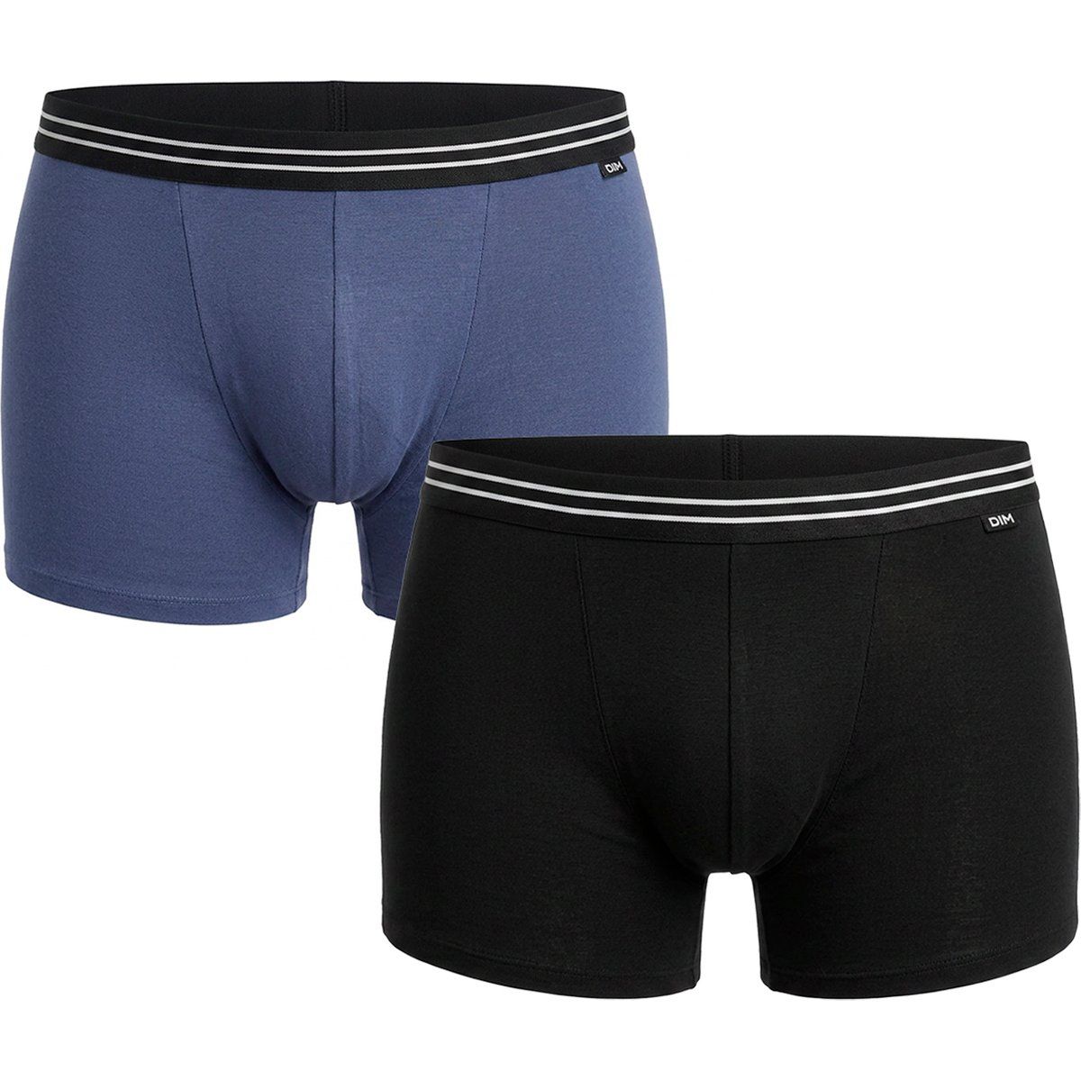 Gestreifte Baumwoll-Boxershorts mit Gummibund