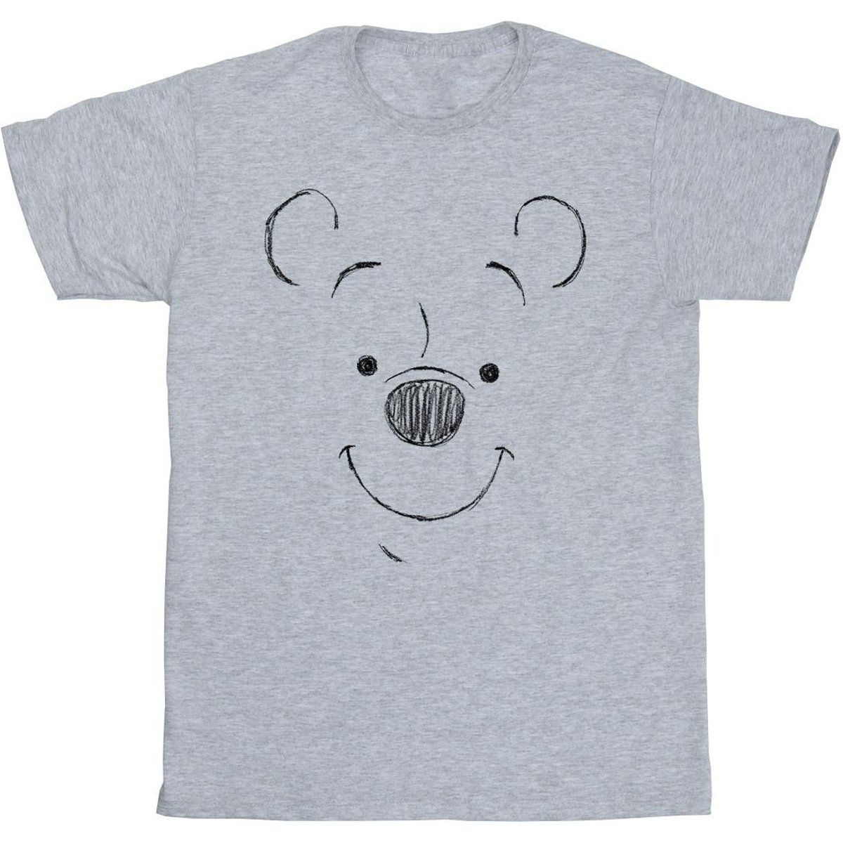 Minimalistisches T-Shirt mit Bären-Skizze
