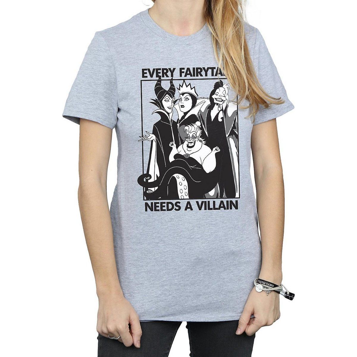 Villains Grafik-T-Shirt im Boyfriend-Schnitt