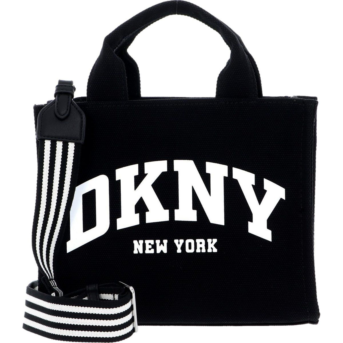 Kleine Tote Bag mit Logo und Streifen-Gurt