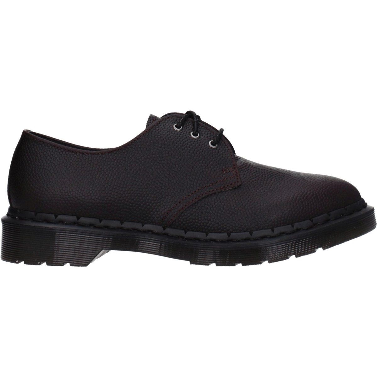 Strukturierte Leder Derby Schuhe
