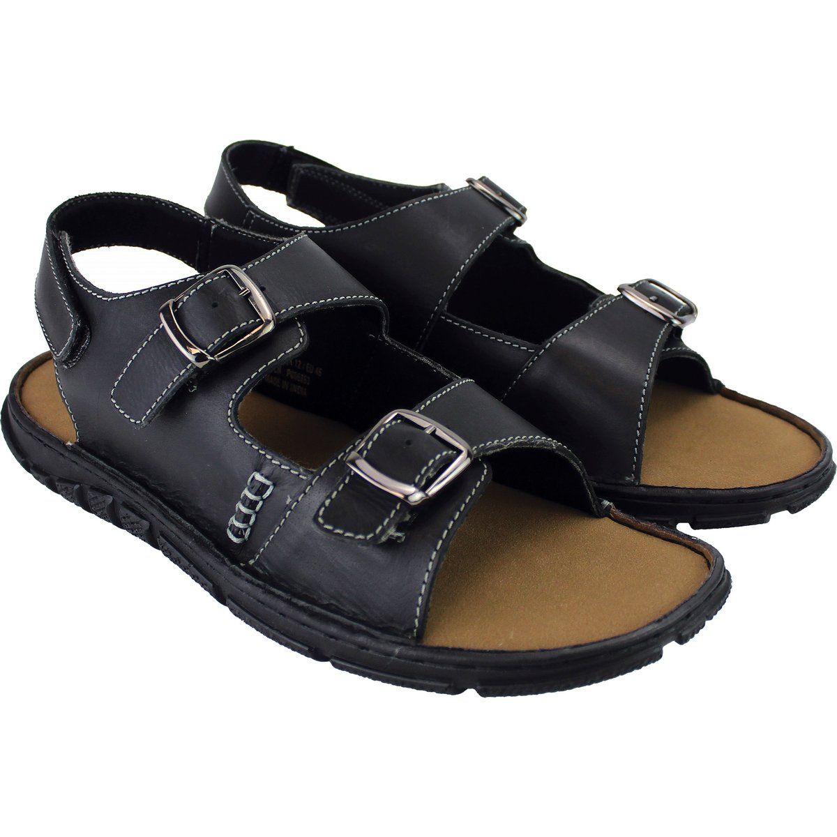 Klassische Leder-Sandalen mit Riemen