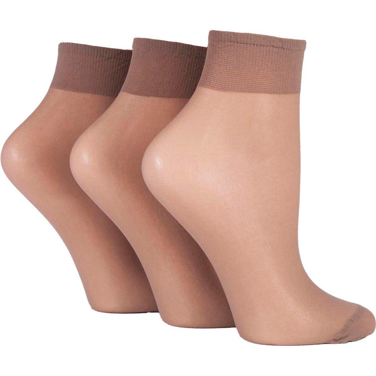 Transparente hauchzarte Nylon-Knöchelsocken
