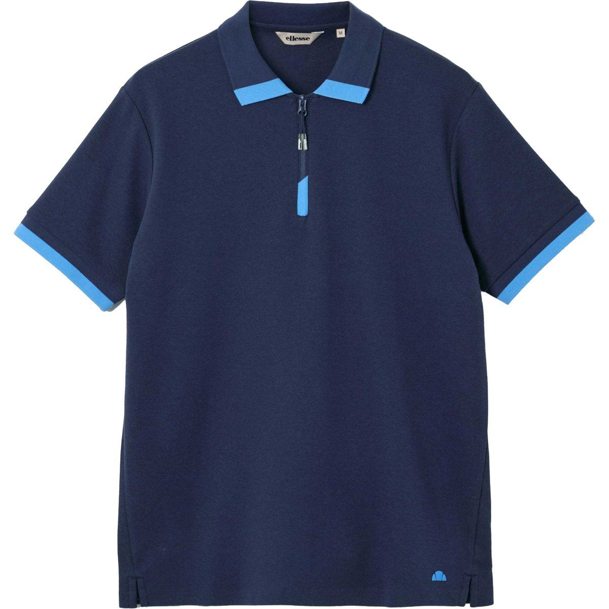 Piqué-Poloshirt mit Viertelreißverschluss