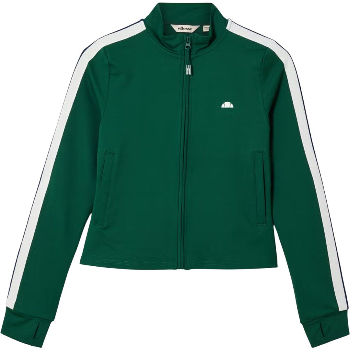 Trainingsjacke mit Streifendetails und Reißverschluss