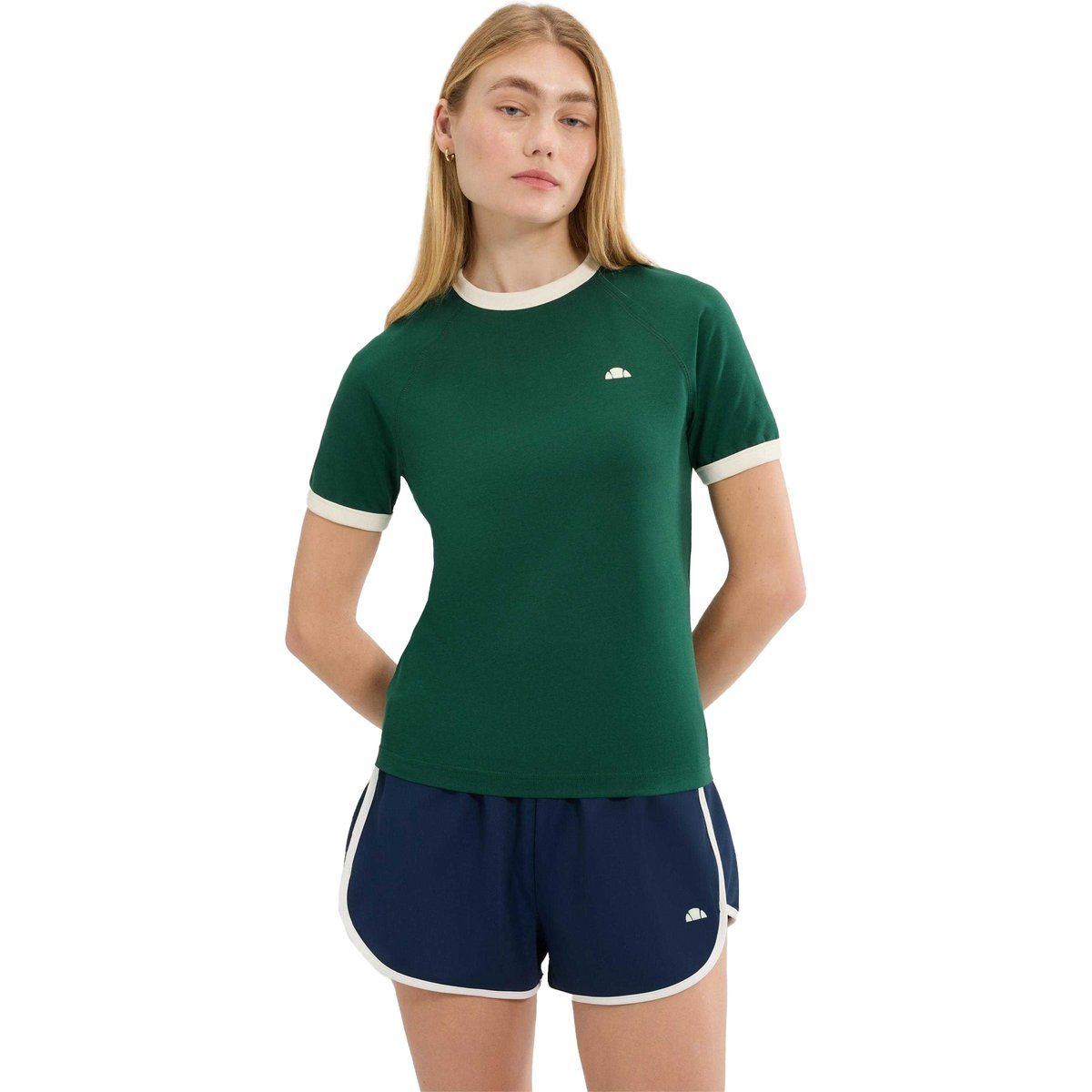 Sportliches Ringer-T-Shirt im Schmalen Schnitt