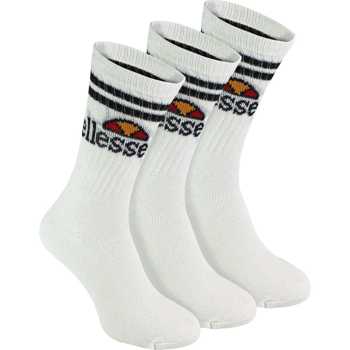 Geripptes Jacquard-Logo Athletik-Trio