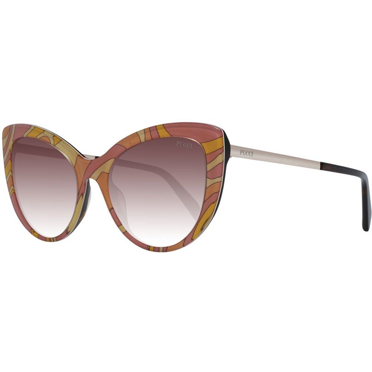 Katzenaugen-Sonnenbrille mit Wirbelmuster