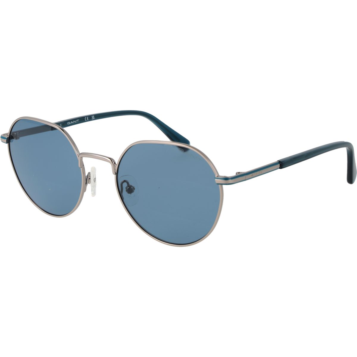 Moderne Runde Metallsonnenbrille