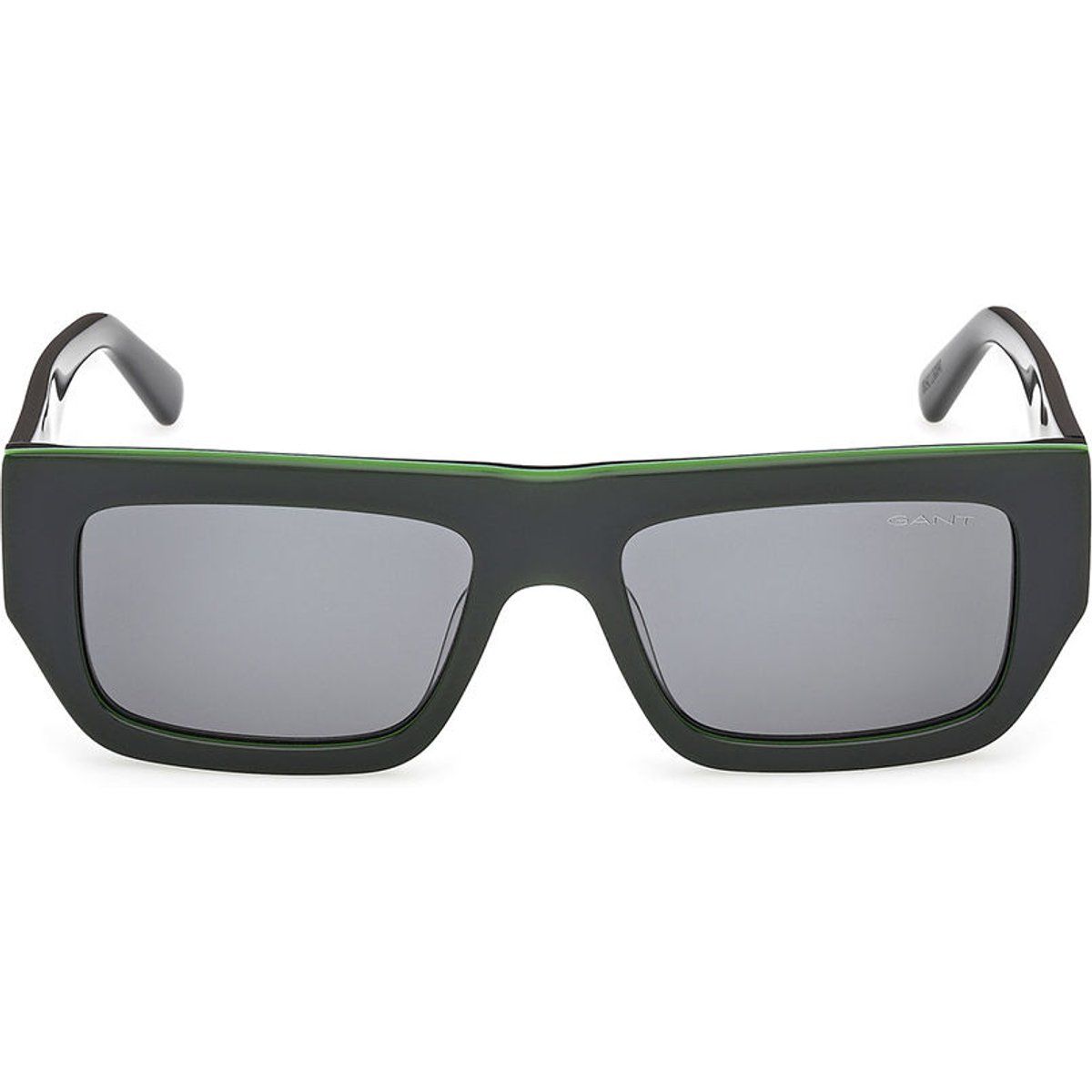 Markante rechteckige Acetat-Sonnenbrille