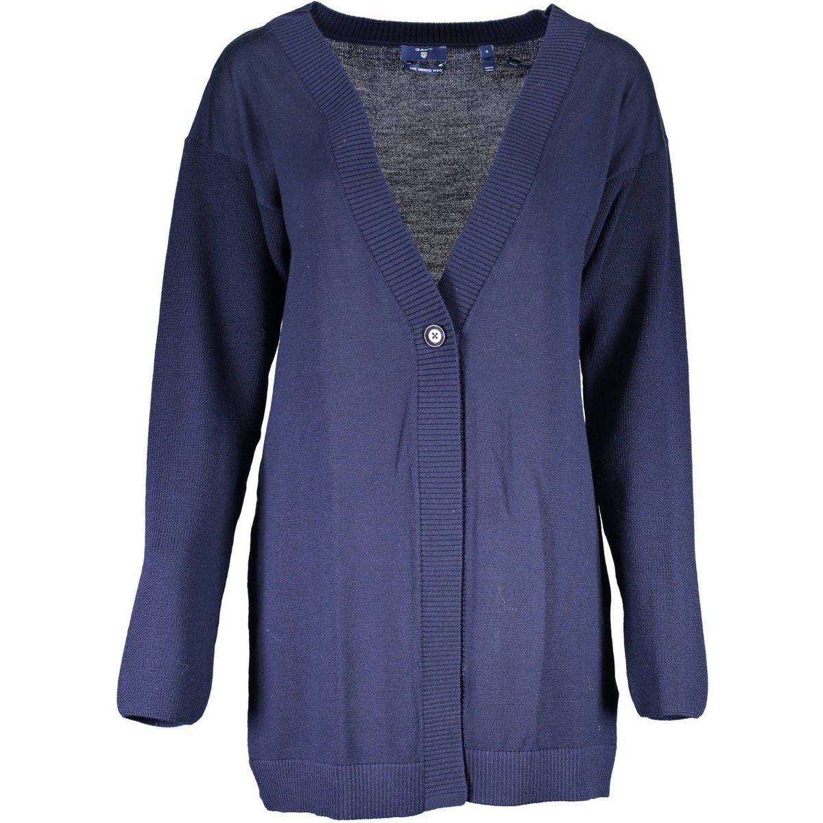 Lockerer V-Ausschnitt Cardigan aus Merinowolle