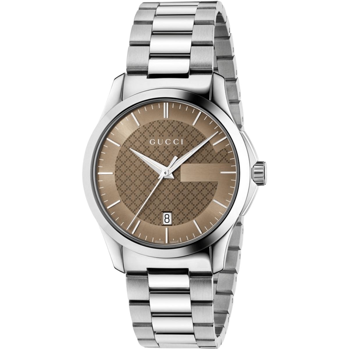 G-Timeless Uhr mit braunem Zifferblatt