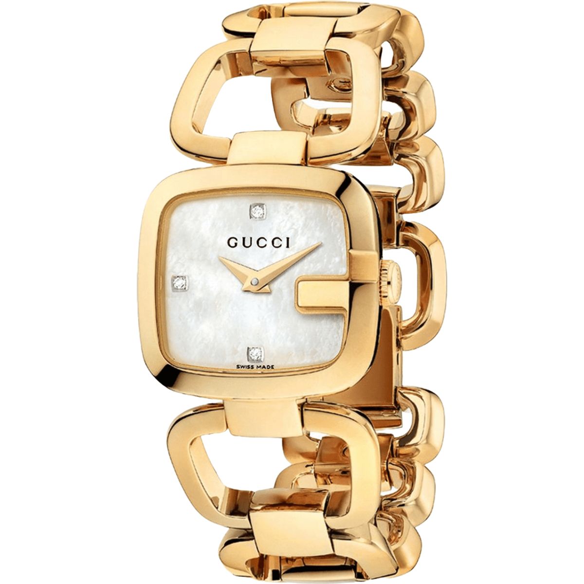 Armbanduhr mit Perlmutt und G-Gliedern