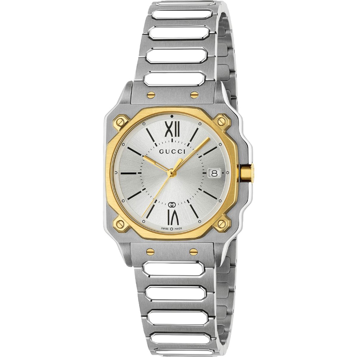 G-Flat Bicolor-Uhr mit römischen Ziffern