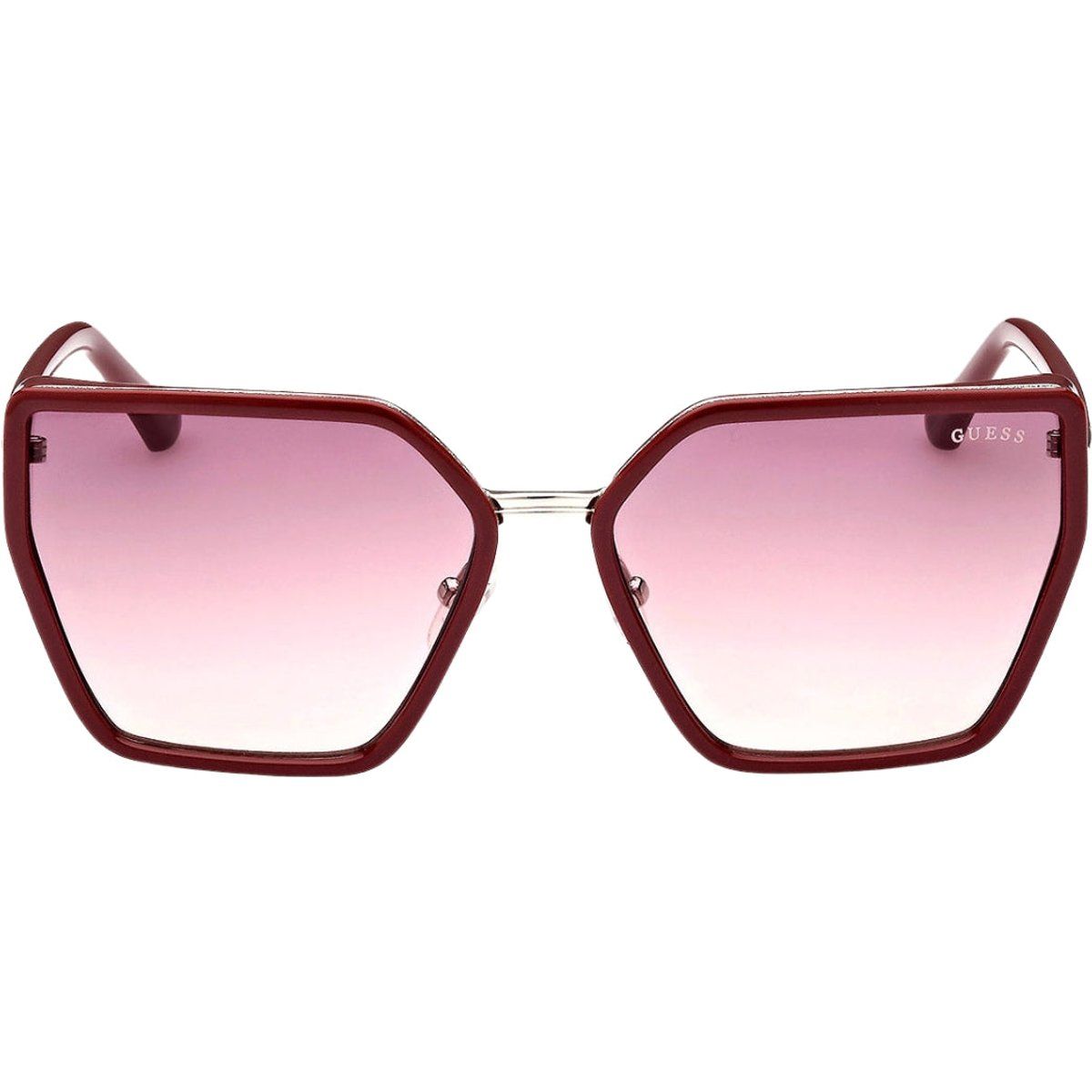 Geometrische Oversize-Sonnenbrille mit Farbverlauf