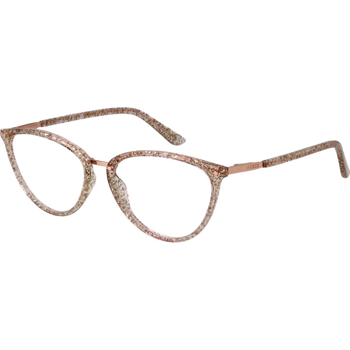 Elegante glitzernde Cateye-Brillenfassung