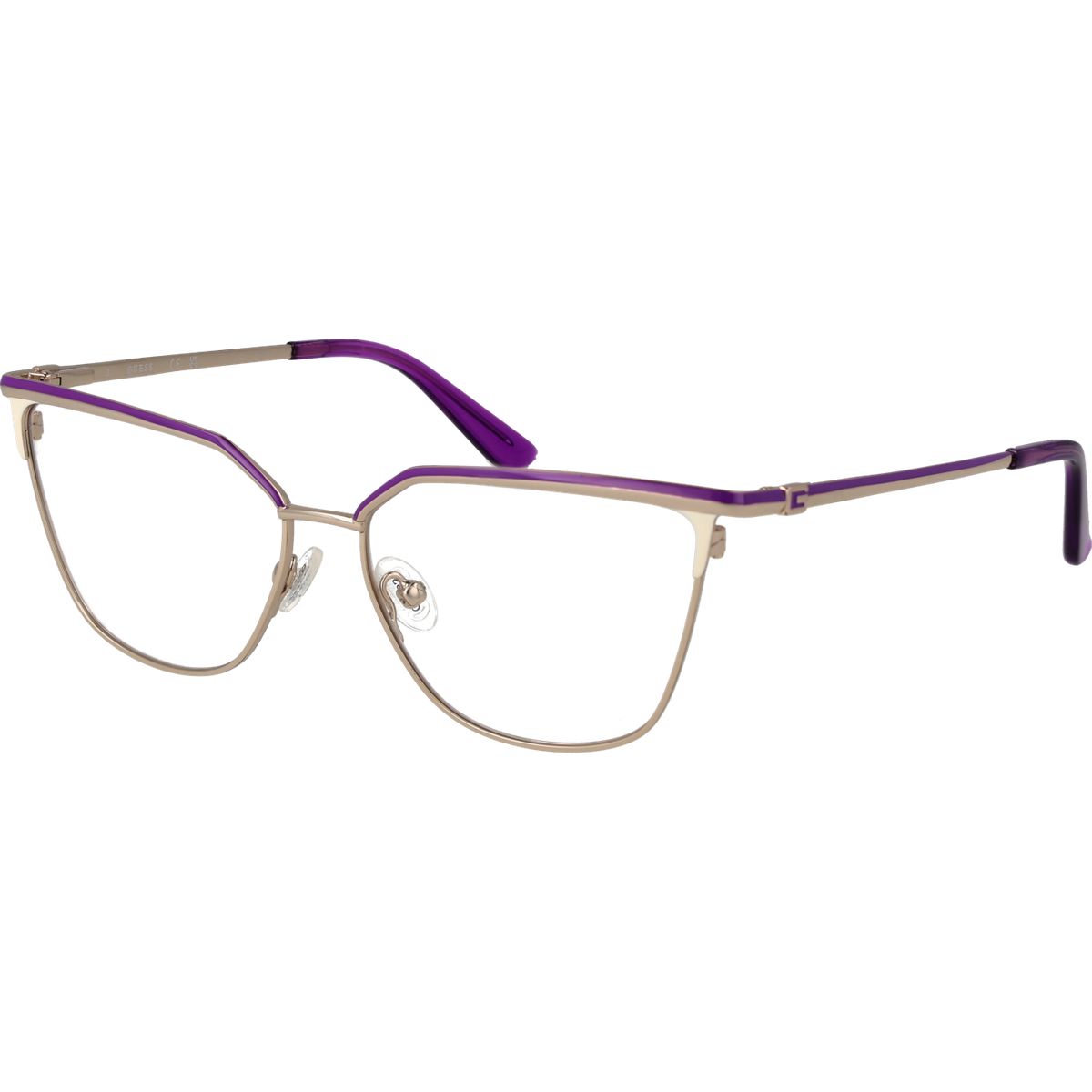 Moderne Cat-Eye Metall-Brillenfassung