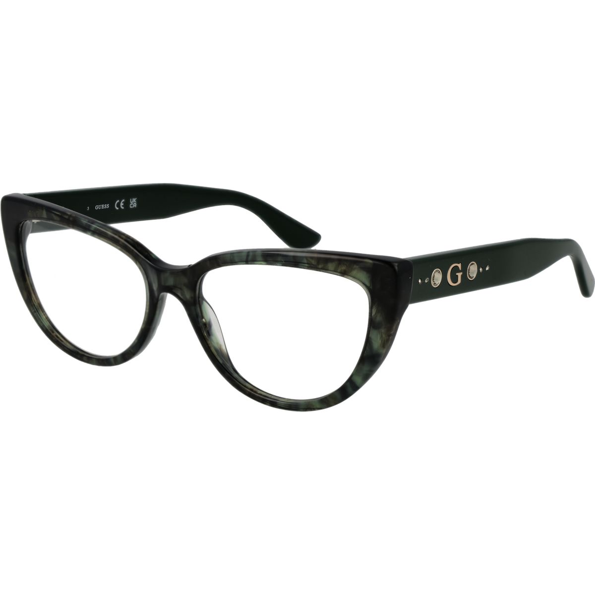 Marmorierte Cat-Eye-Brillenfassung