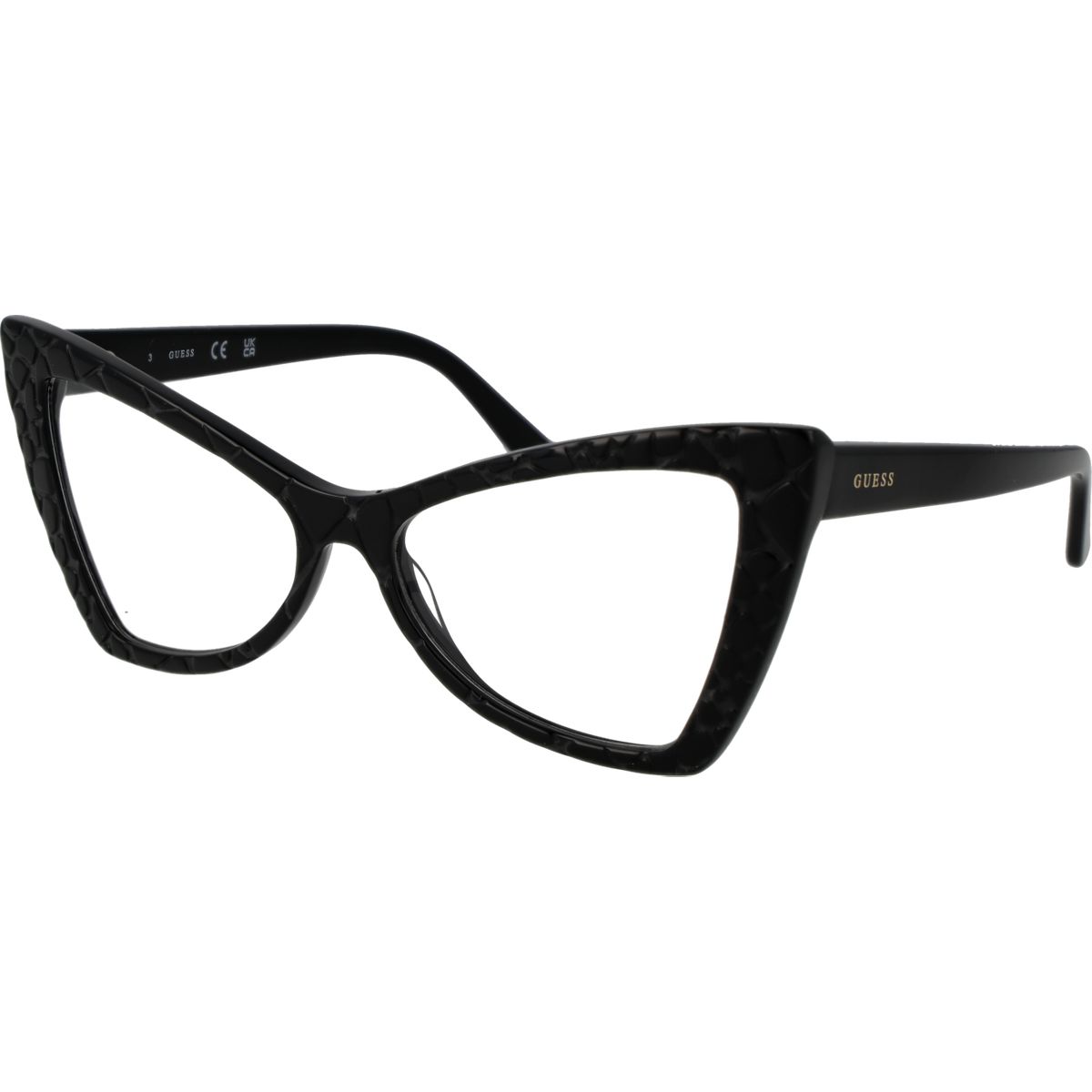 Markante Cat-Eye Brillenfassung mit Struktur