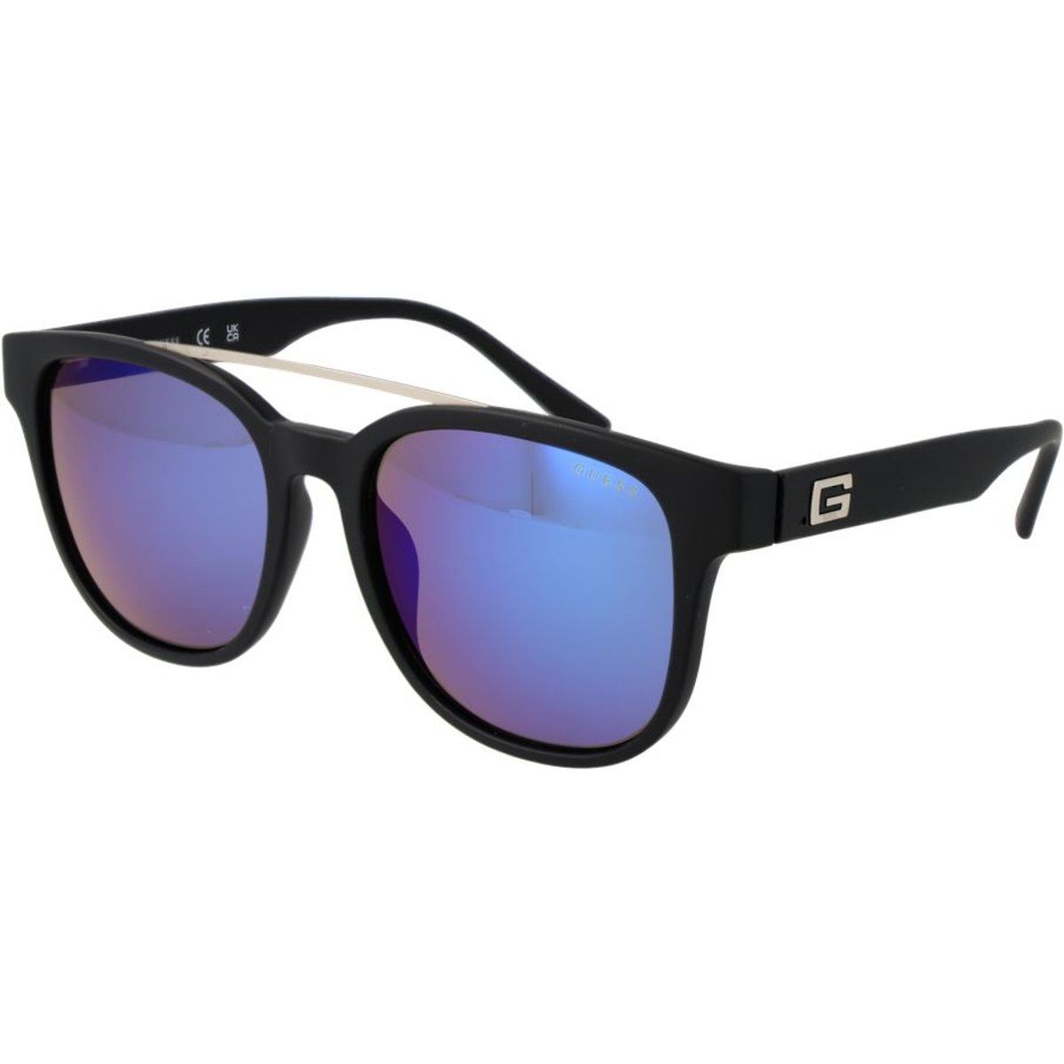 Quadratische Sonnenbrille mit Doppelsteg