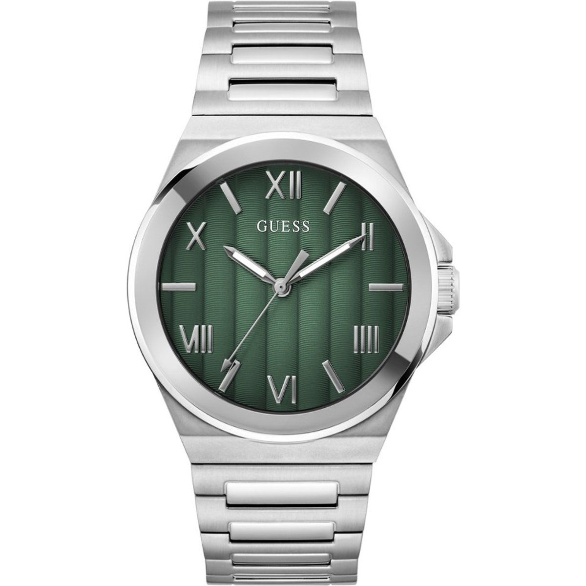 Armbanduhr mit strukturiertem Zifferblatt