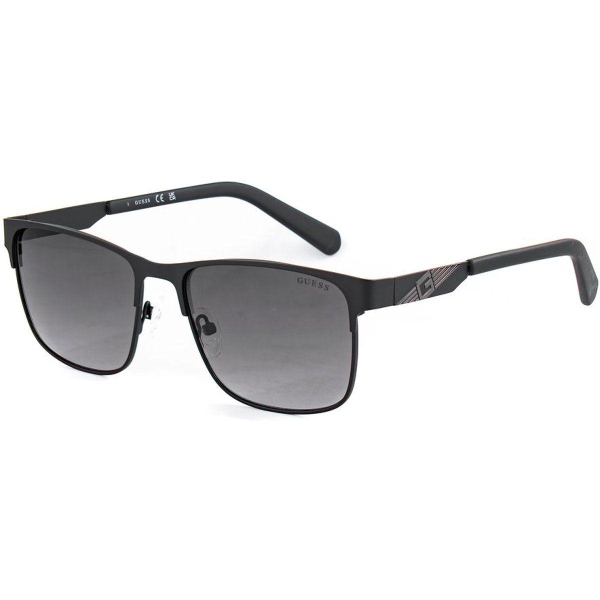 Elegante eckige Metall-Sonnenbrille