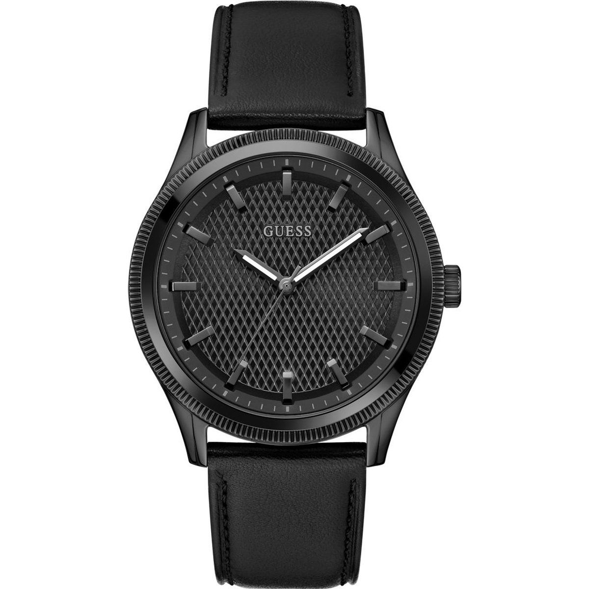 Analoge Armbanduhr mit geometrischer Textur