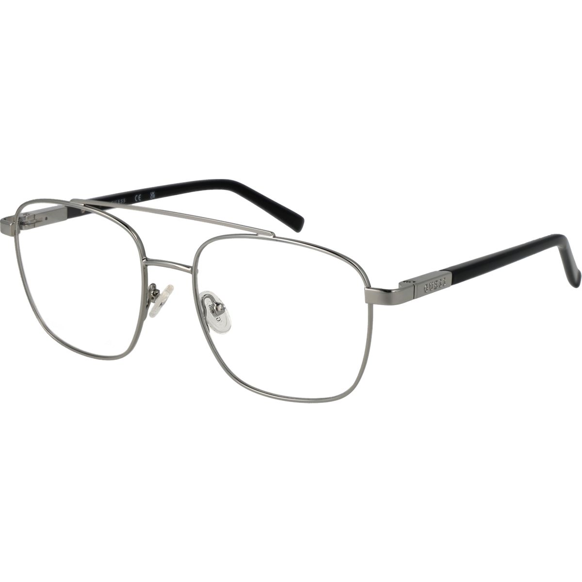 Eckige Brille mit Doppelsteg