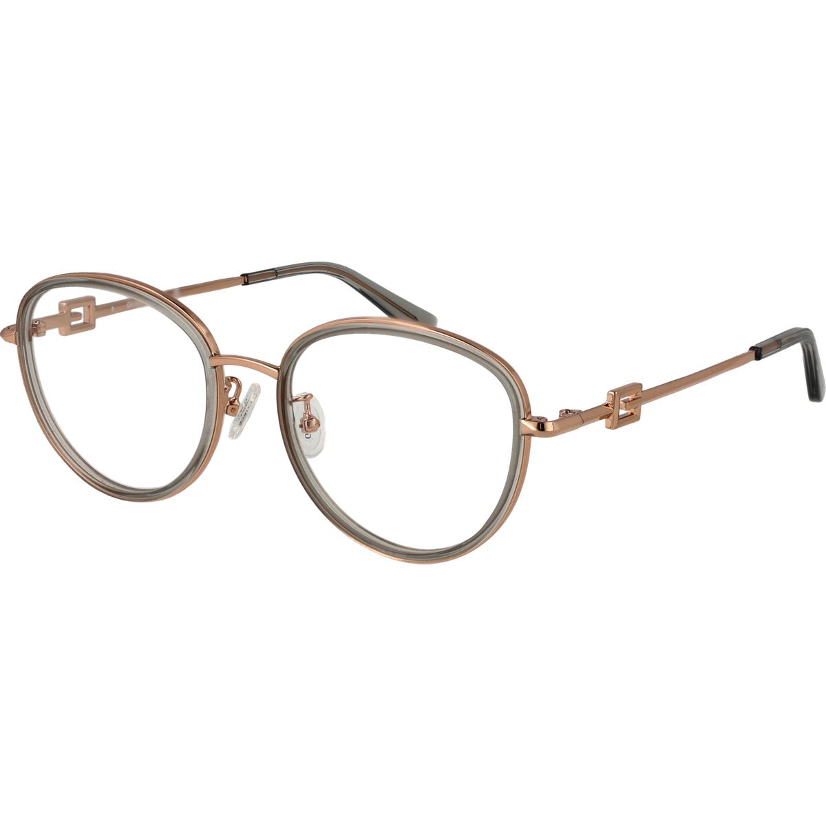 Panto-Brille im Materialmix