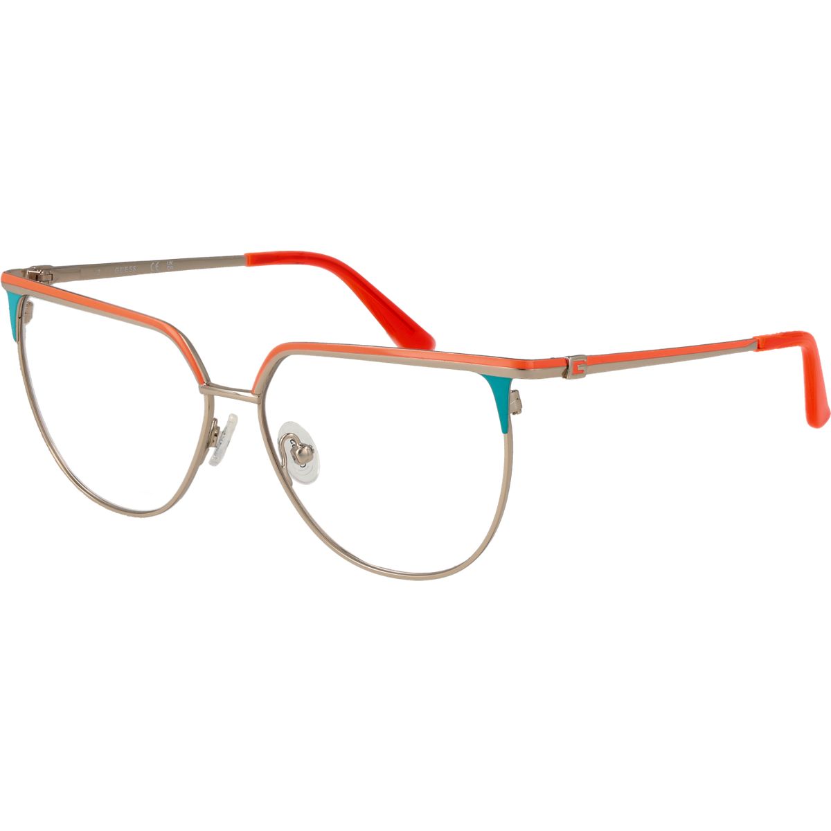 Moderne geometrische Browline-Fassung