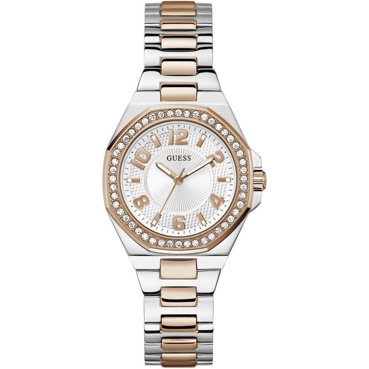 Zweifarbige Contessa Armbanduhr mit Verzierungen