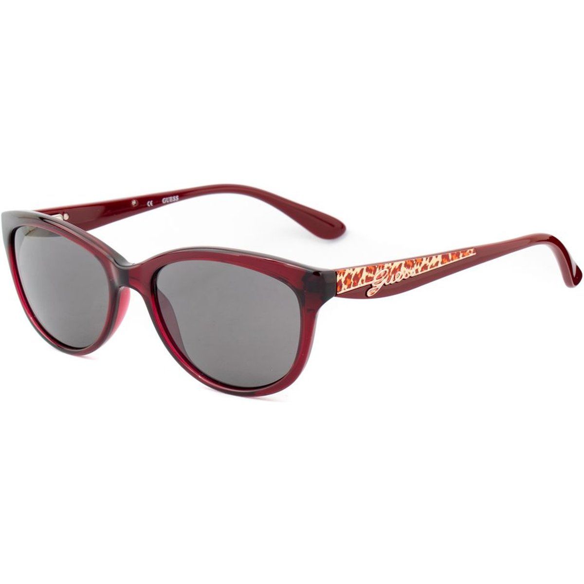 Cat-Eye-Sonnenbrille mit Leoparden-Details