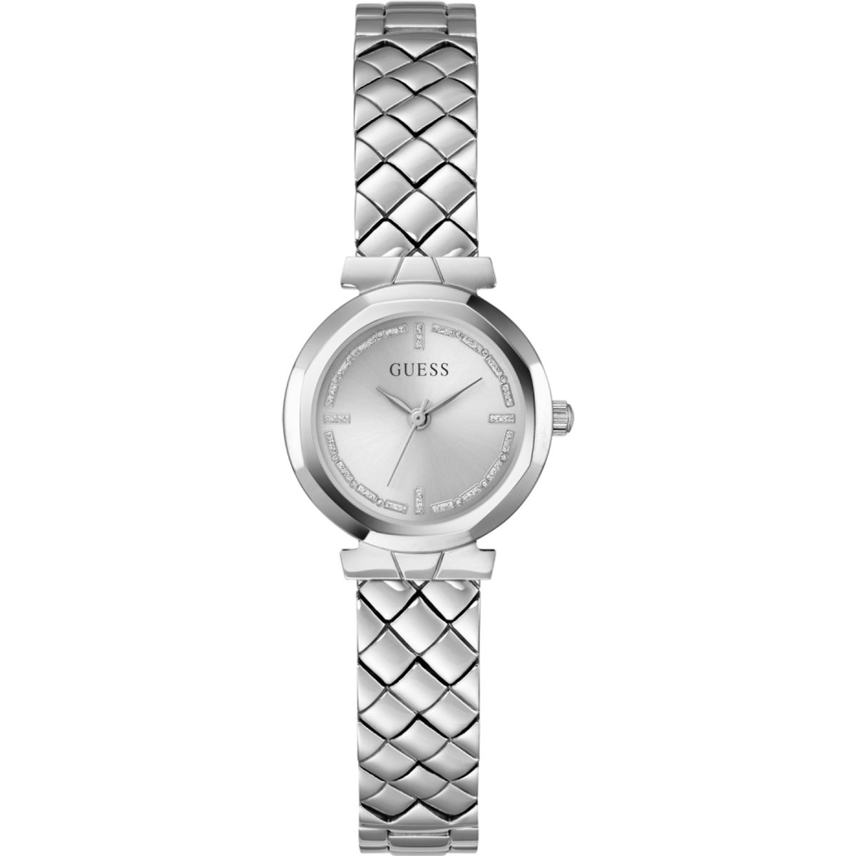 Elegante Armbanduhr in Stepp-Optik