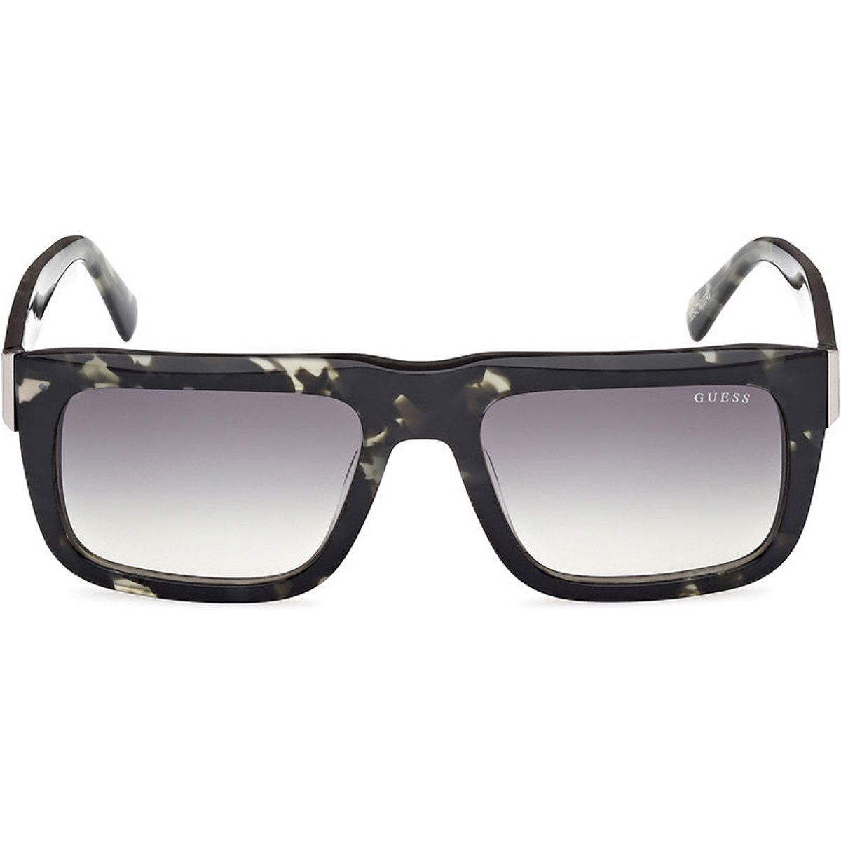 Rechteckige Sonnenbrille mit Marmormuster