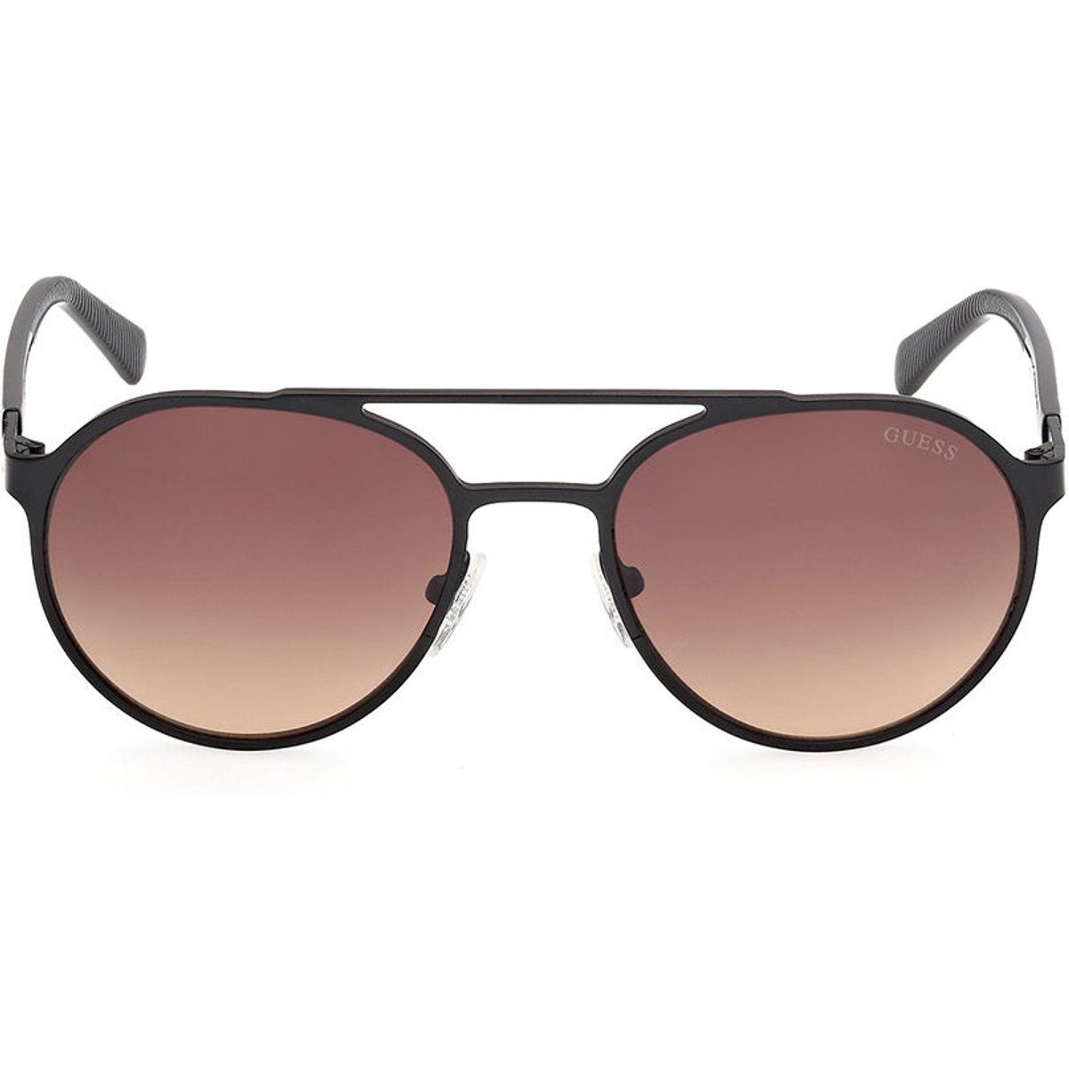 Runde Metallsonnenbrille mit Doppelsteg
