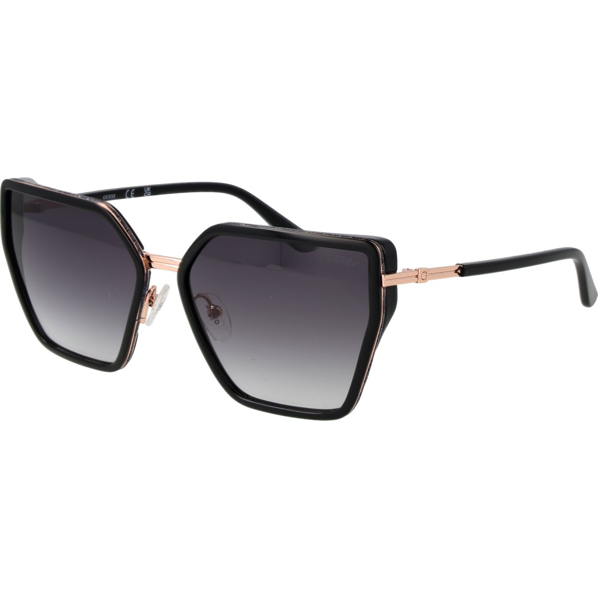 Geometrische Cat-Eye-Brille in Übergröße