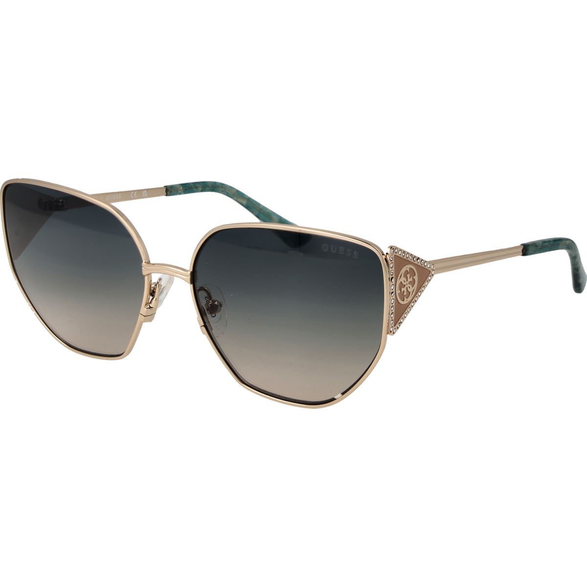 Schmetterlings-Sonnenbrille mit Metallrahmen