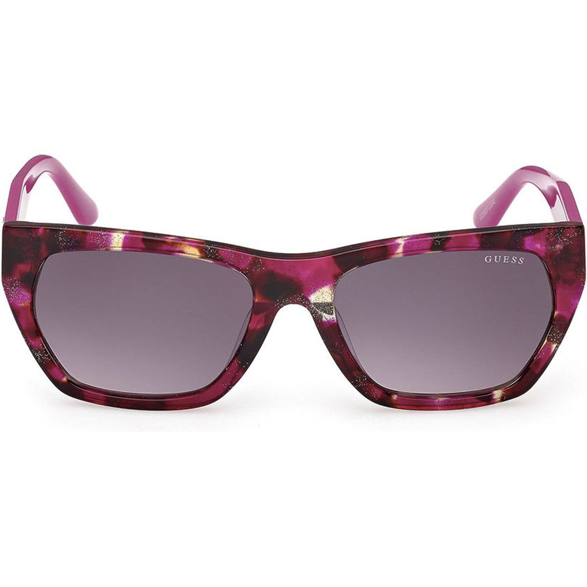 Geometrisch gemusterte rechteckige Sonnenbrille