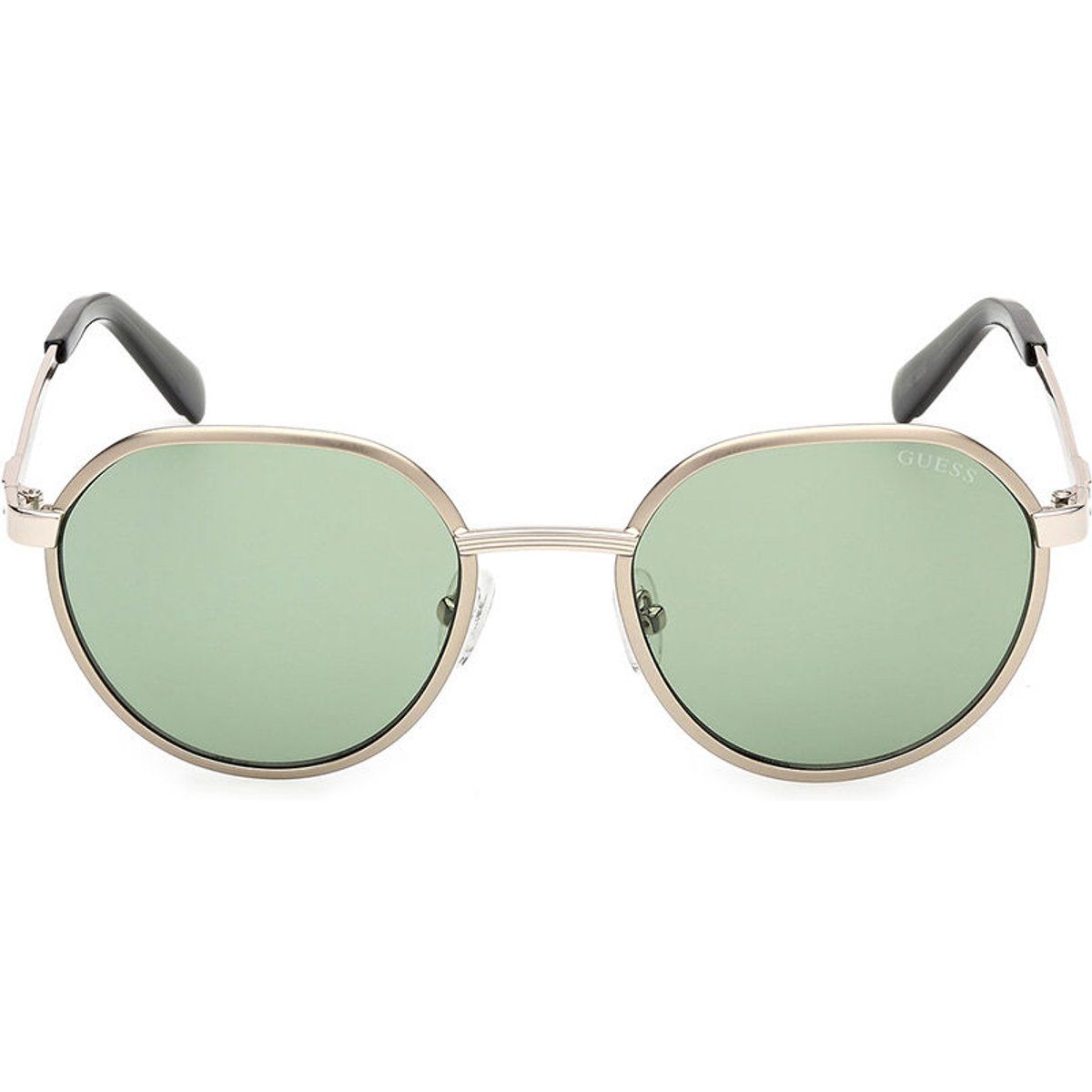 Runde Metallsonnenbrille mit getönten Gläsern