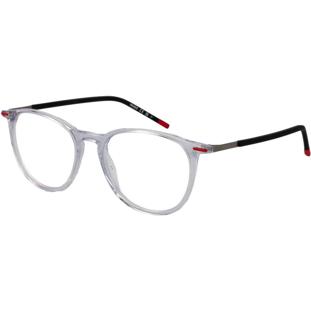 Transparente runde Acetat-Brille
