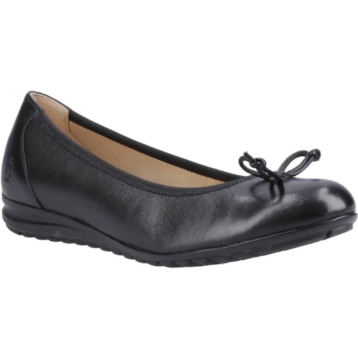 Lederballerinas mit Schleifendetail